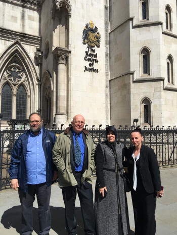 Claimants outside The Royal Courts of Justice