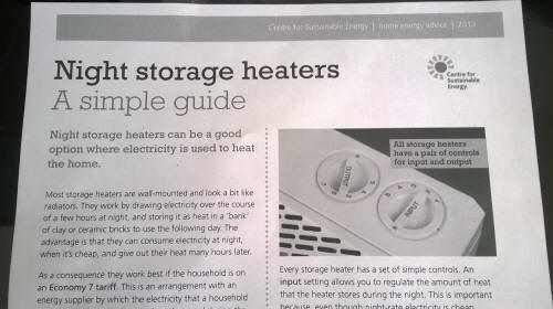 Night storage heaters